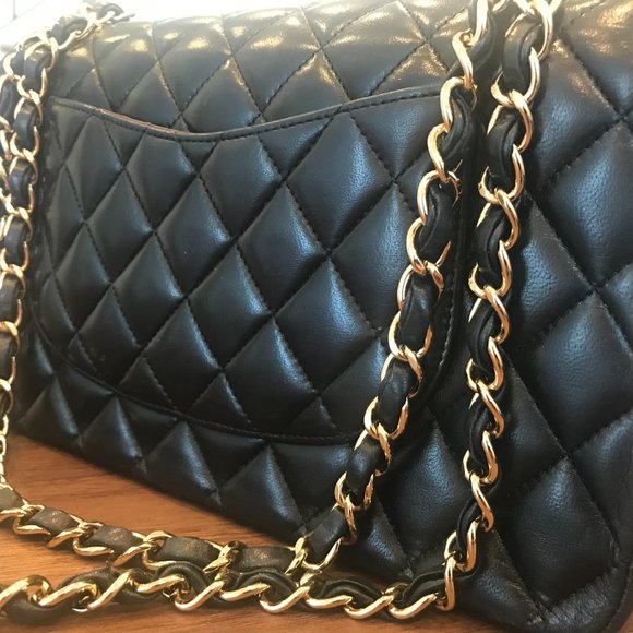Chanel 2.55 Classic Flap Black Lambskin - Picture 6 of 9